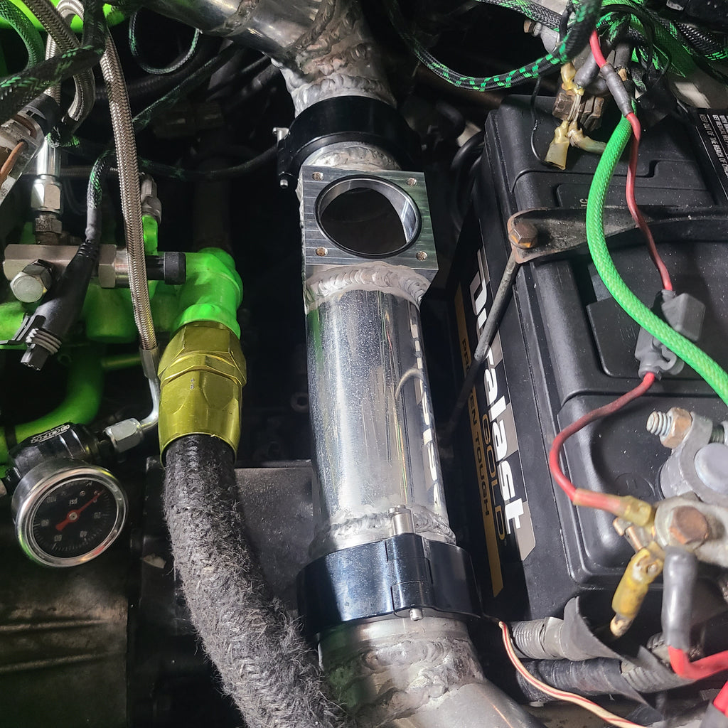 #BlowGate 2 1/2"  base install on pipe
